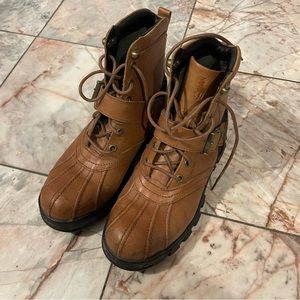 Vintage polo sport duck boot all leather size 7 1/2